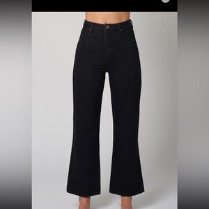 NWT Rollas high rise, ankle, black rinse jeans, sz 27
